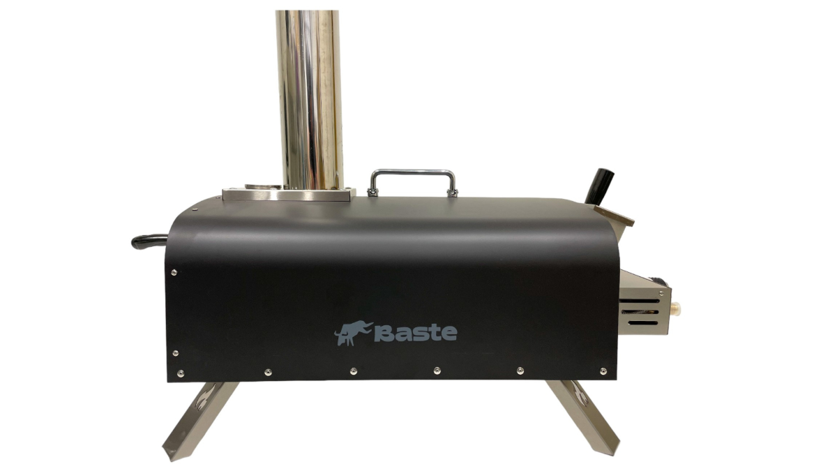 BASTE gasmodule voor pizza oven buiten pellets/houtskool/hout - RVS