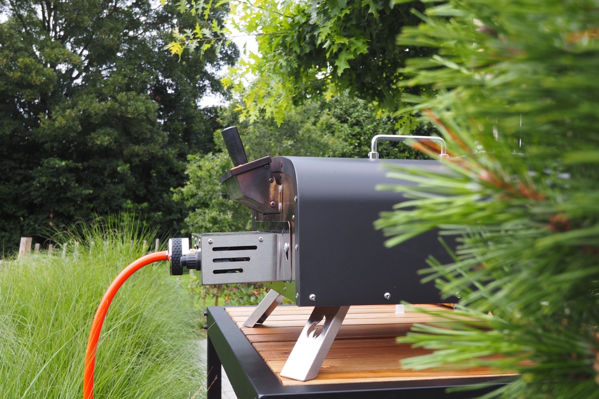 BASTE gasmodule voor pizzaoven buiten pellets/houtskool/hout - RVS