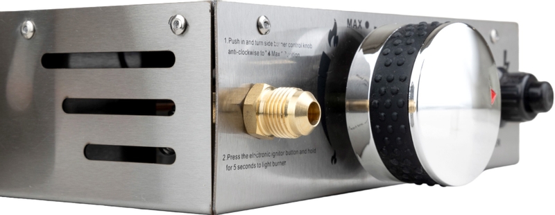 BASTE gasmodule voor pizza oven buiten pellets/houtskool/hout - RVS
