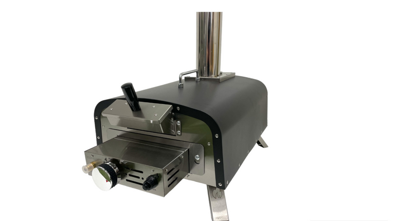 BASTE gasmodule voor pizza oven buiten pellets/houtskool/hout - RVS