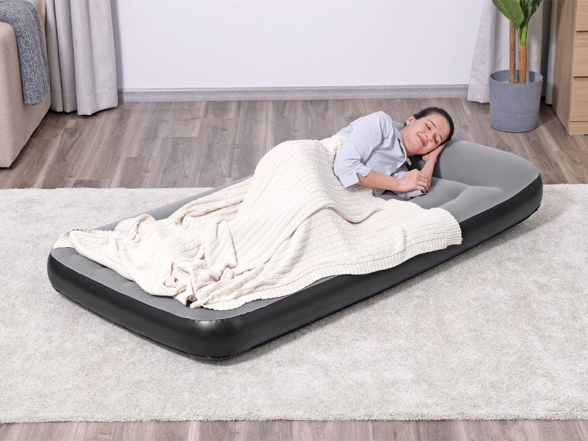 Bestway Tritech luchtbed - 1-persoons (99cm) - Met ingebouwde pomp