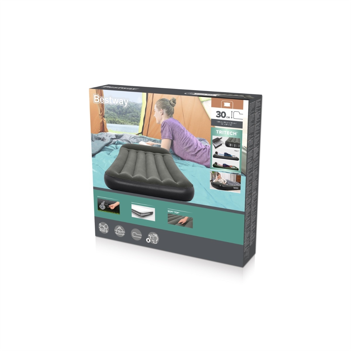 Bestway Tritech luchtbed - 1-persoons (99 cm)
