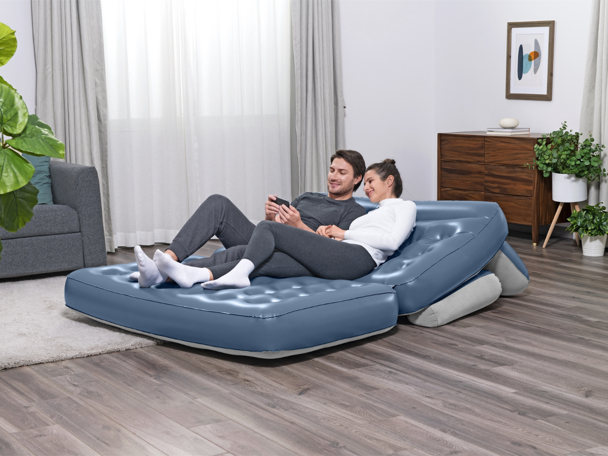 Bestway 3-in-1 Opblaasbare Bank met ingebouwde pomp