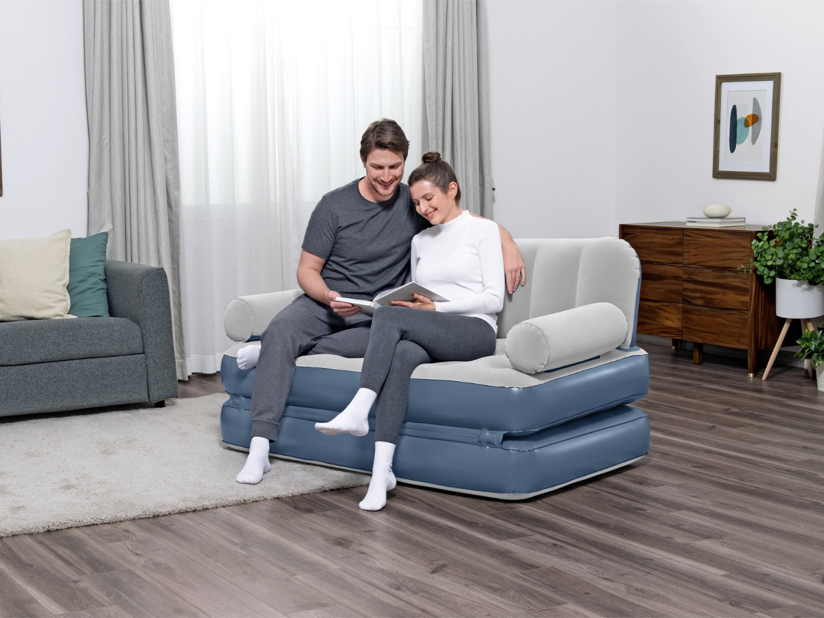 Bestway 3-in-1 Opblaasbare Bank met ingebouwde pomp