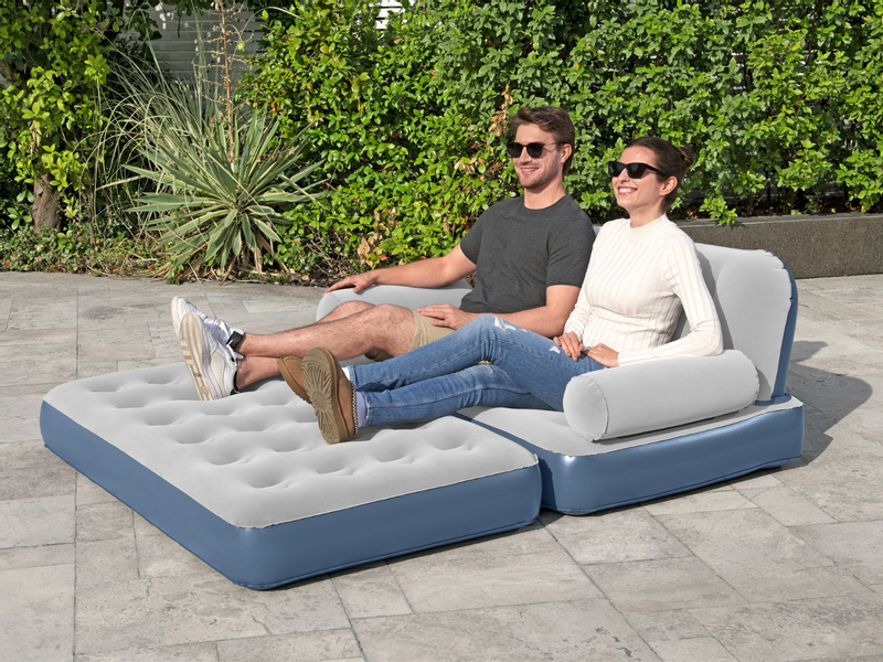 Bestway 3-in-1 Opblaasbare Bank met ingebouwde pomp