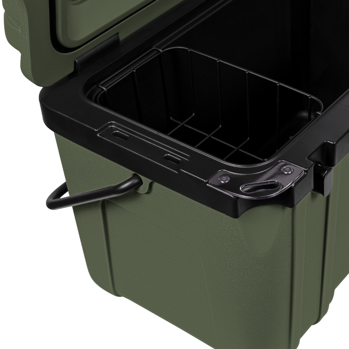 Steamy BMX 26 passieve koelbox voor de bouw - 26 liter - Groen - close up