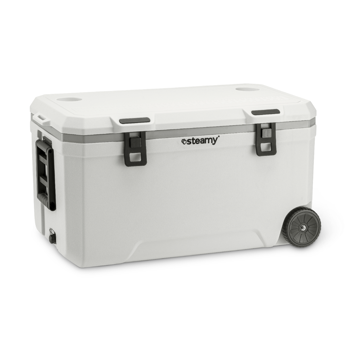 Steamy Marine 120 passieve koelbox op wielen - 120 liter - Wit