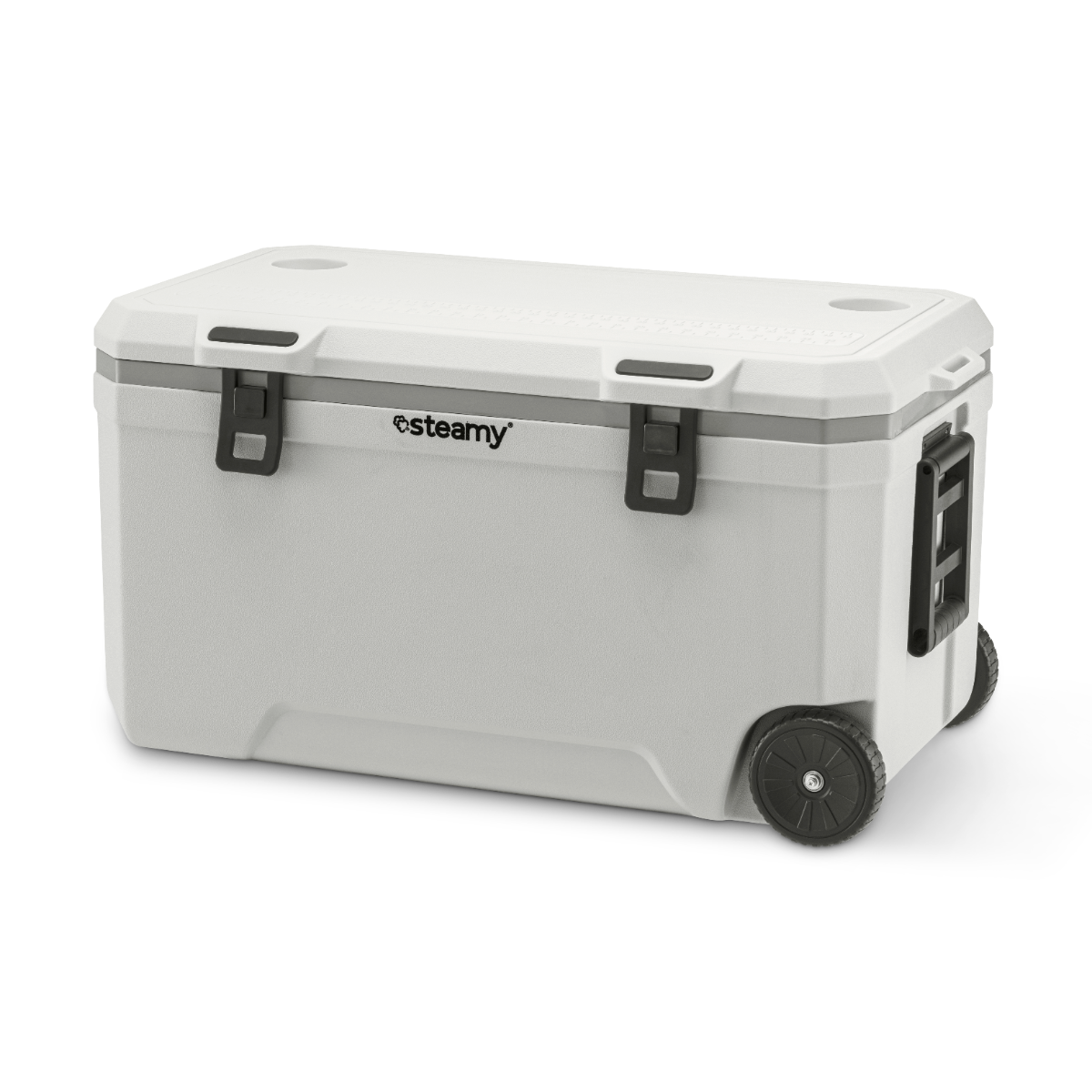 Steamy Marine 120 passieve koelbox op wielen - 120 liter - Wit