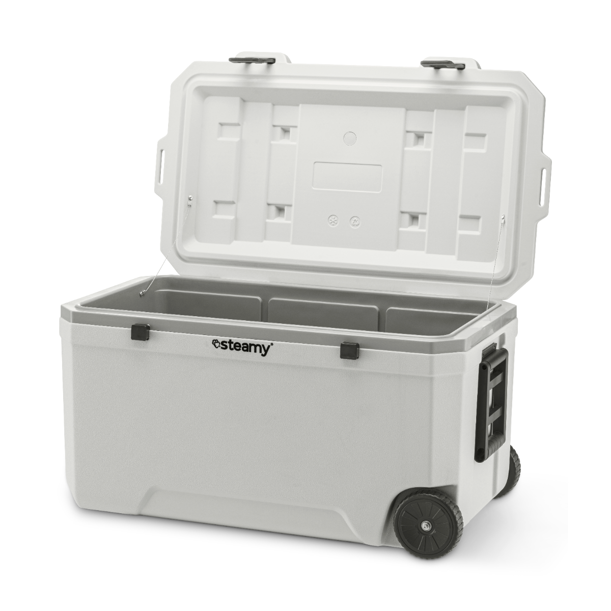 Steamy Marine 120 passieve koelbox op wielen - 120 liter - Wit