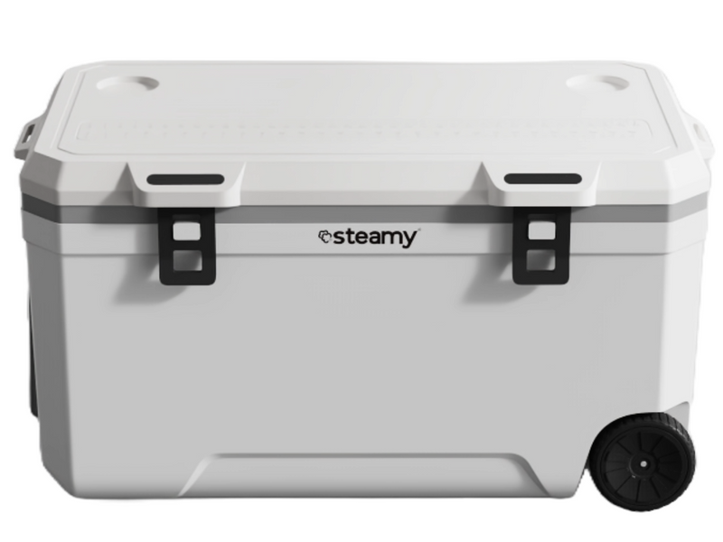 Steamy Marine 120 passieve koelbox op wielen - 120 liter - Wit