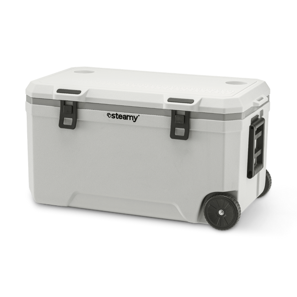 Steamy Marine 120 passieve koelbox op wielen - 120 liter - Wit