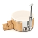 Houtgestookte hottub Intern - 3-4 personen - Wit
