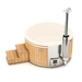 Houtgestookte hottub Intern - 5-6 personen - Wit