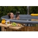 Houtgestookte hottub Intern met filteraansluiting - rond - 3-4 personen - Wit