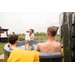 Houtgestookte hottub Intern met filteraansluiting - rond - 3-4 personen - Wit