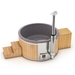 Houtgestookte hottub Intern met filteraansluiting - 3-4 personen - Grijs