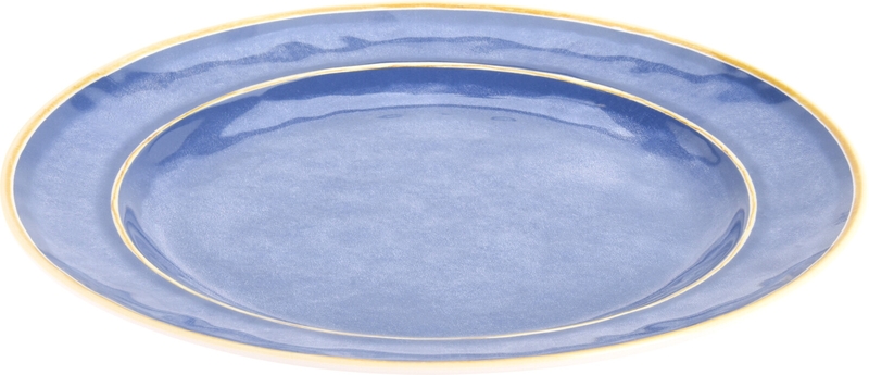 Redcliffs melamine serviesset - 12-delig - Blauw  - bord