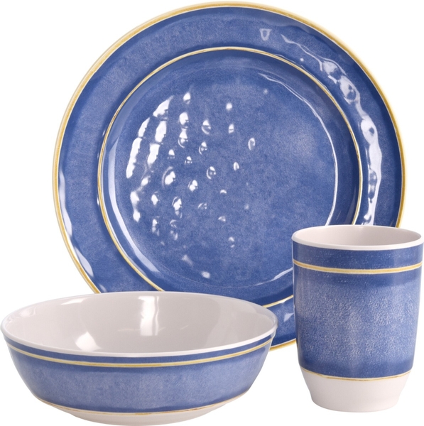 Redcliffs melamine serviesset - 12-delig - Blauw 
