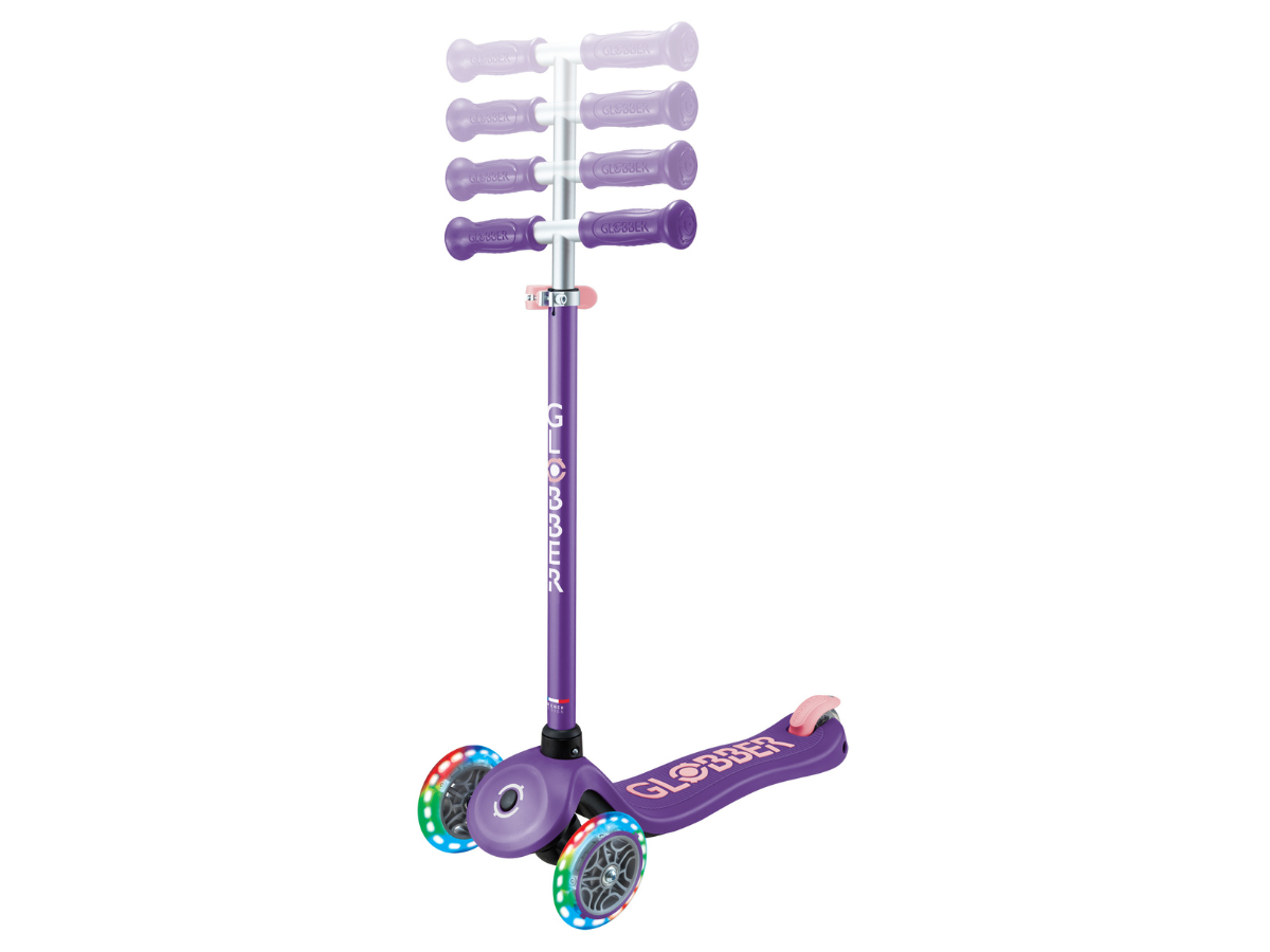 Globber Primo Plus Lights step - Paars
