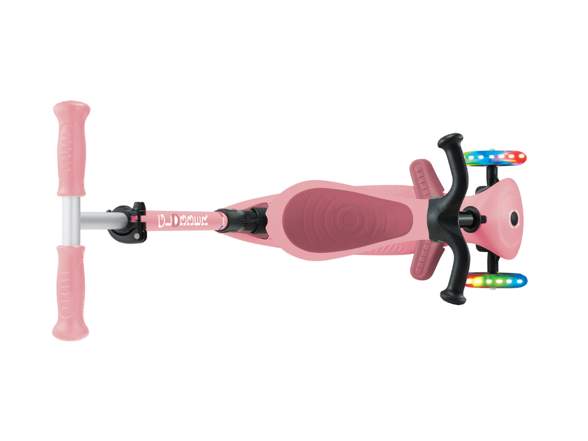 Globber Go Up Active Lights step - Pastel roze