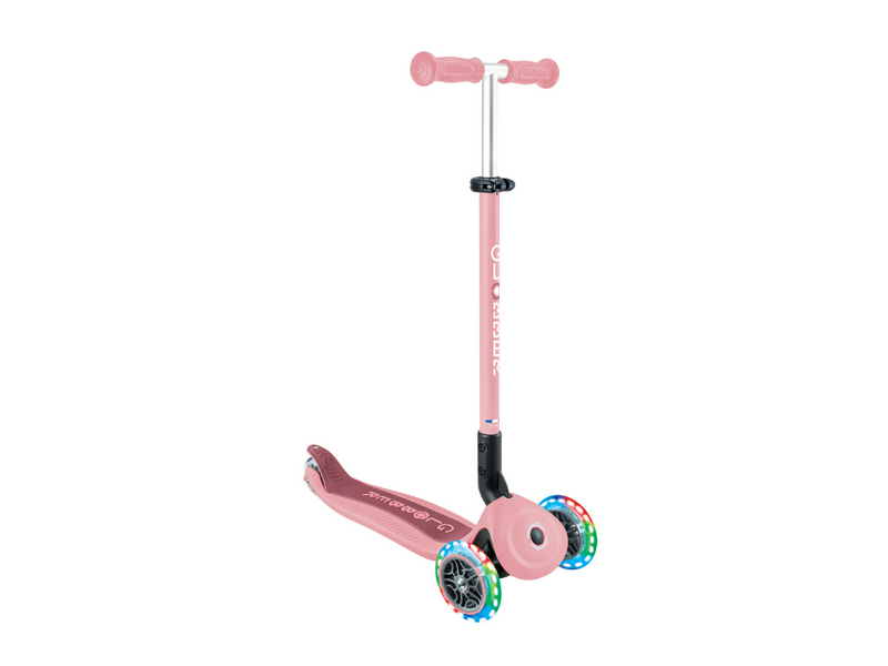 Globber Go Up Active Lights step - Pastel roze