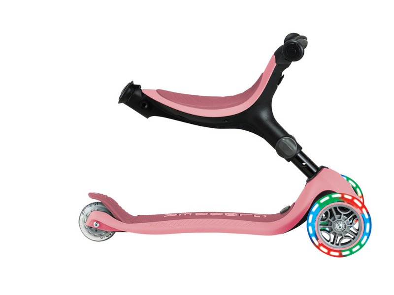 Globber Go Up Active Lights step - Pastel roze