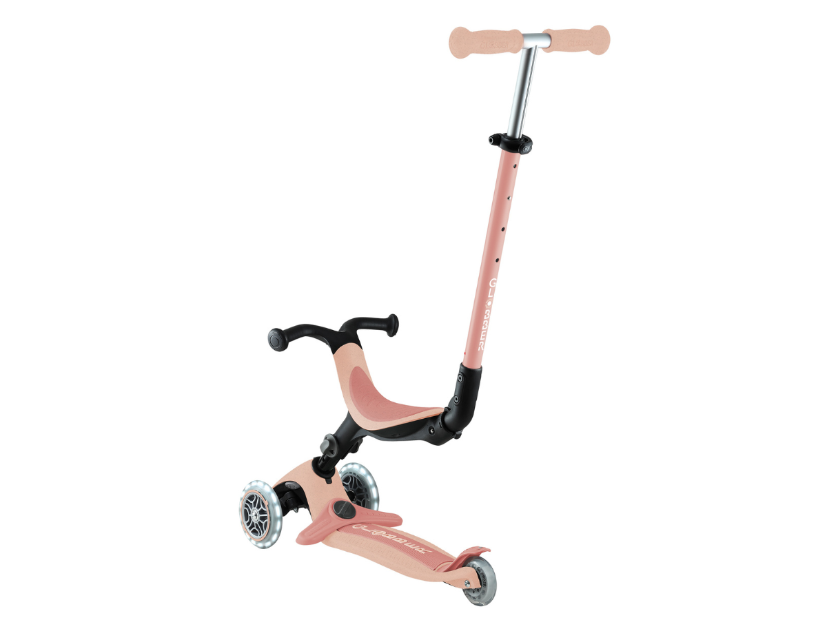 Globber Go Up Active Lights Eco step - Peach