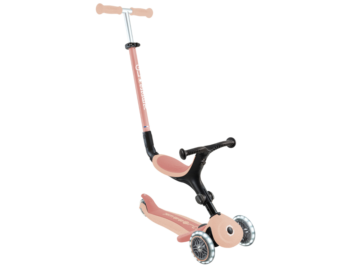 Globber Go Up Active Lights Eco step - Peach