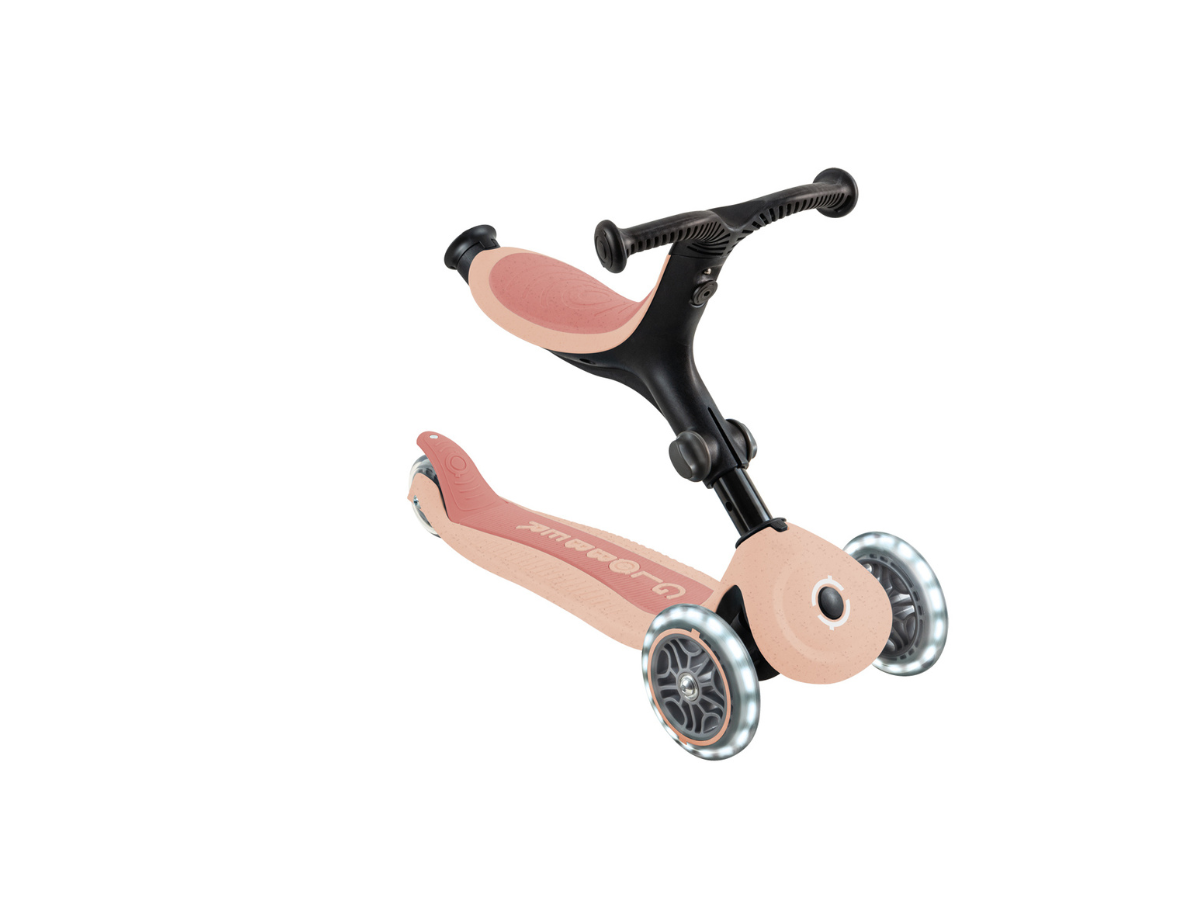 Globber Go Up Active Lights Eco step - Peach