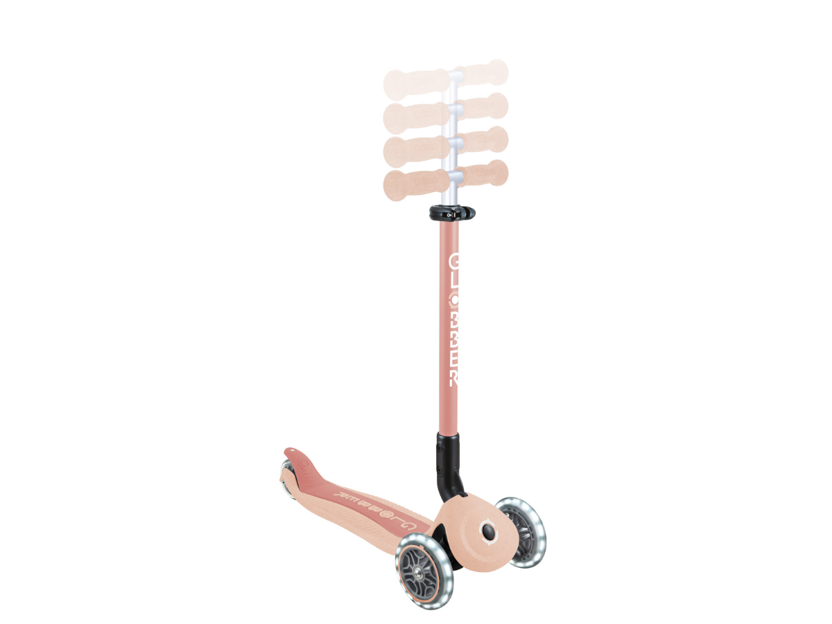 Globber Go Up Active Lights Eco step - Peach