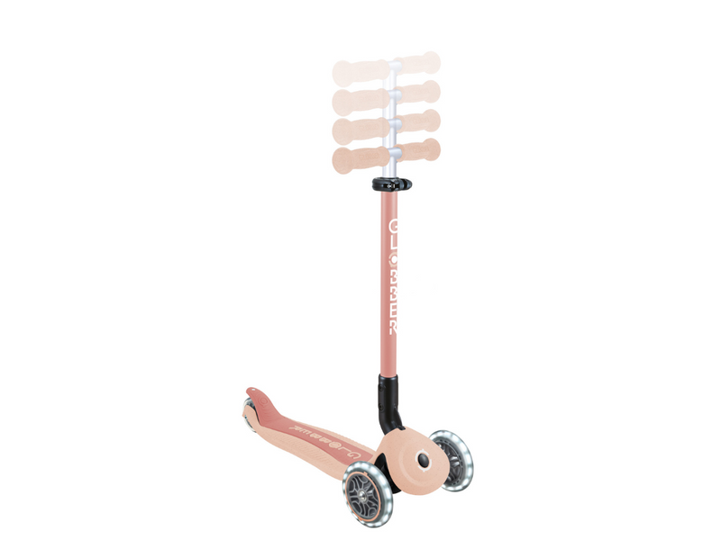 Globber Go Up Active Lights Eco step - Peach