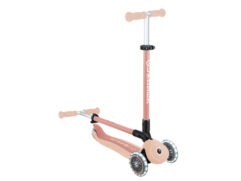 Globber Go Up Active Lights Eco step - Peach