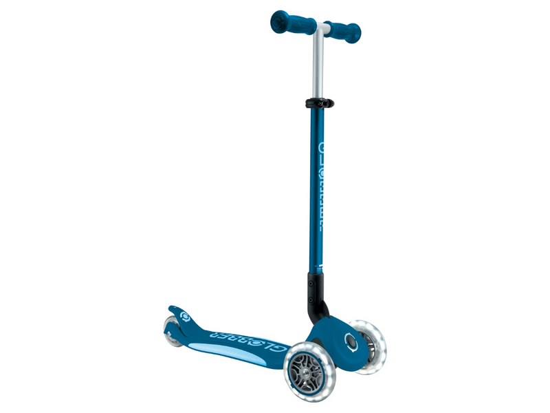 Globber Primo Foldable Plus Lights step - Blauw