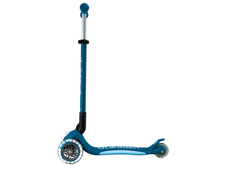 Globber Primo Foldable Plus Lights step - Blauw