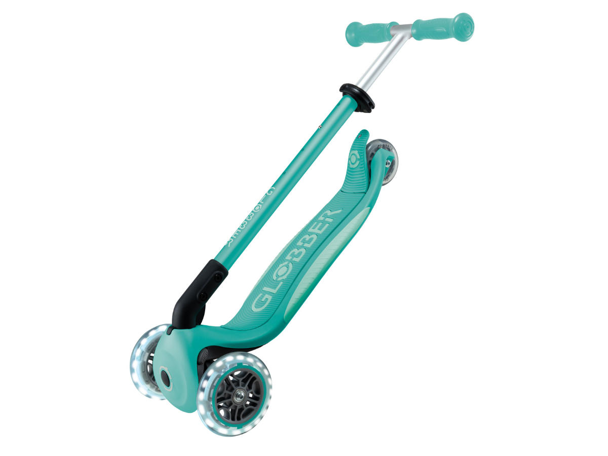 Globber Primo Foldable Plus Lights step - Mint
