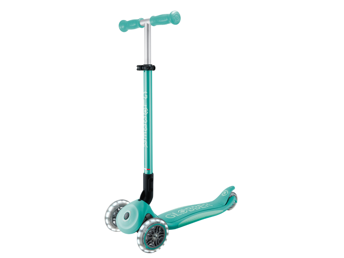 Globber Primo Foldable Plus Lights step - Mint