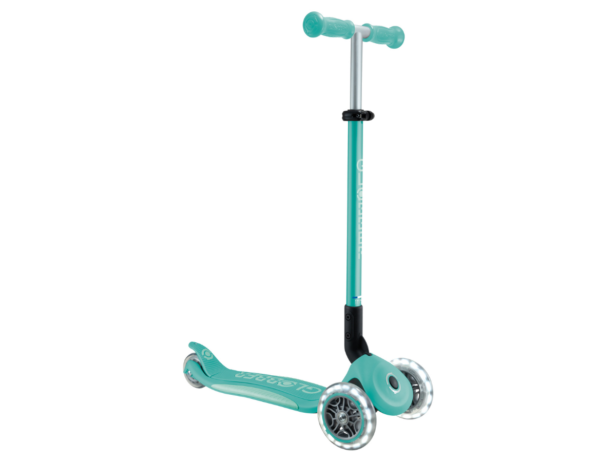 Globber Primo Foldable Plus Lights step - Mint