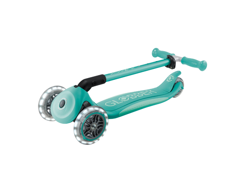 Globber Primo Foldable Plus Lights step - Mint