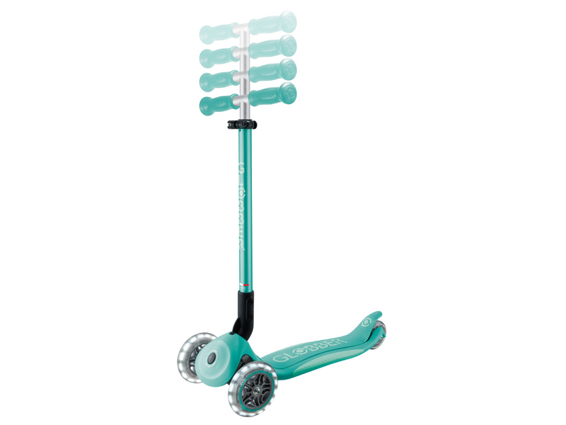 Globber Primo Foldable Plus Lights step - Mint