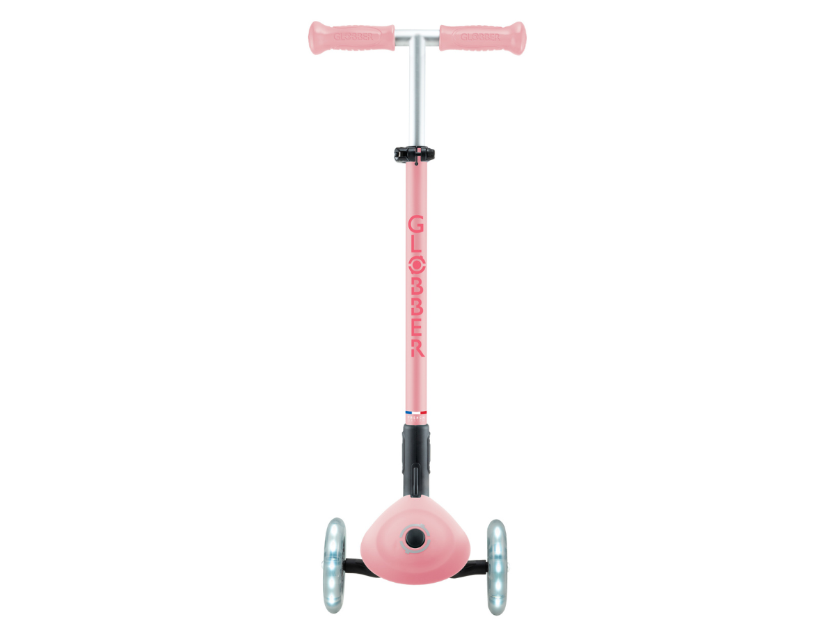 Globber Primo Foldable Plus Lights step - Pastel roze