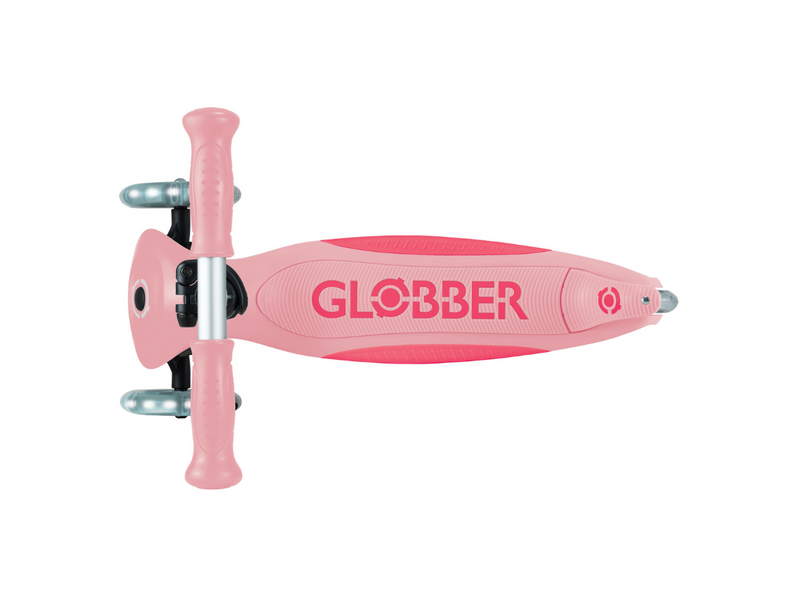 Globber Primo Foldable Plus Lights step - Pastel roze