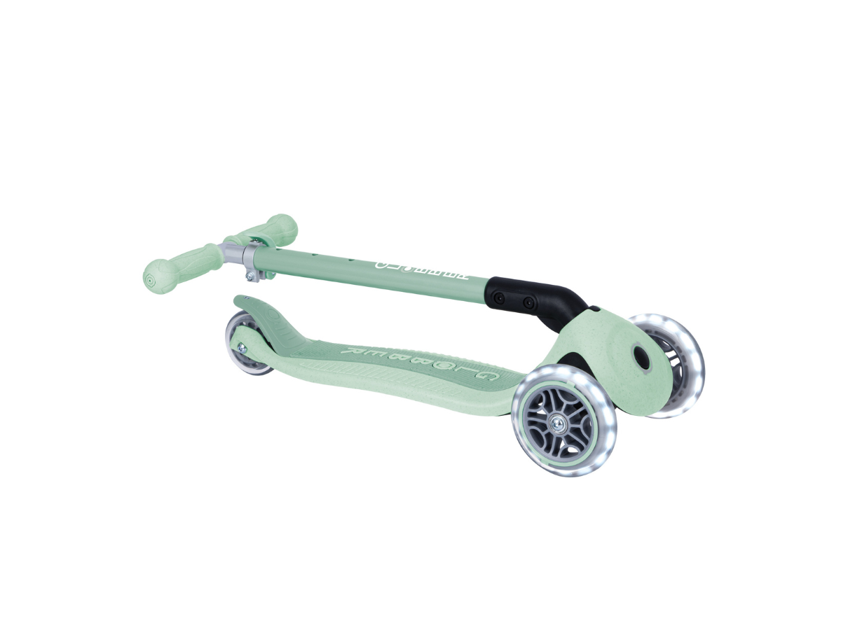 Globber Primo Foldable Lights Eco step - Pistache