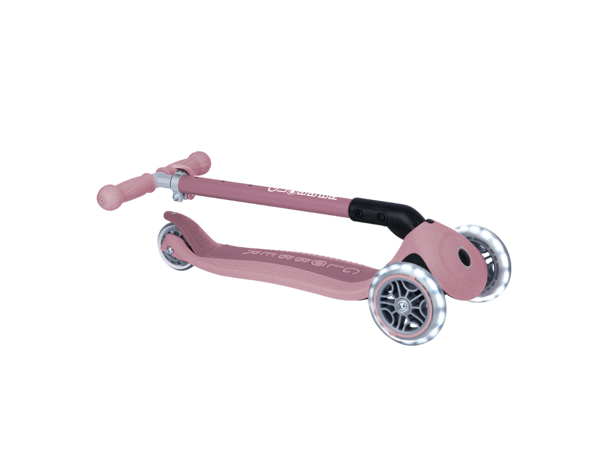 Globber Primo Foldable Lights Eco step - Berry