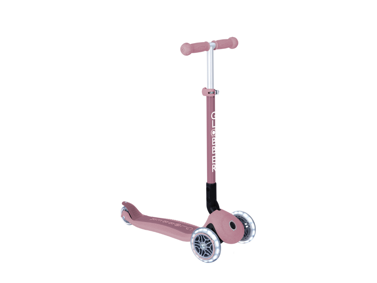 Globber Primo Foldable Lights Eco step - Berry