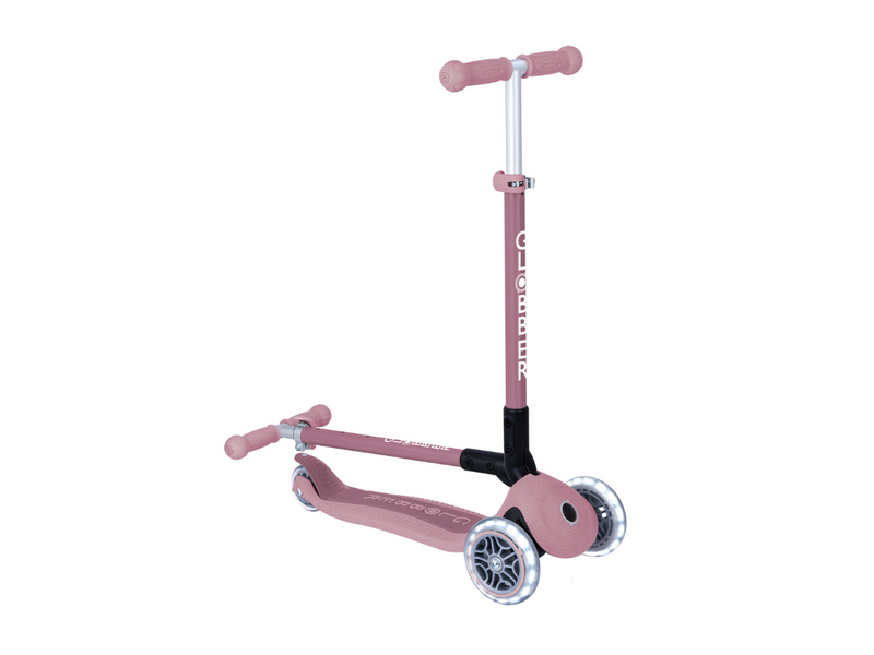 Globber Primo Foldable Lights Eco step - Berry