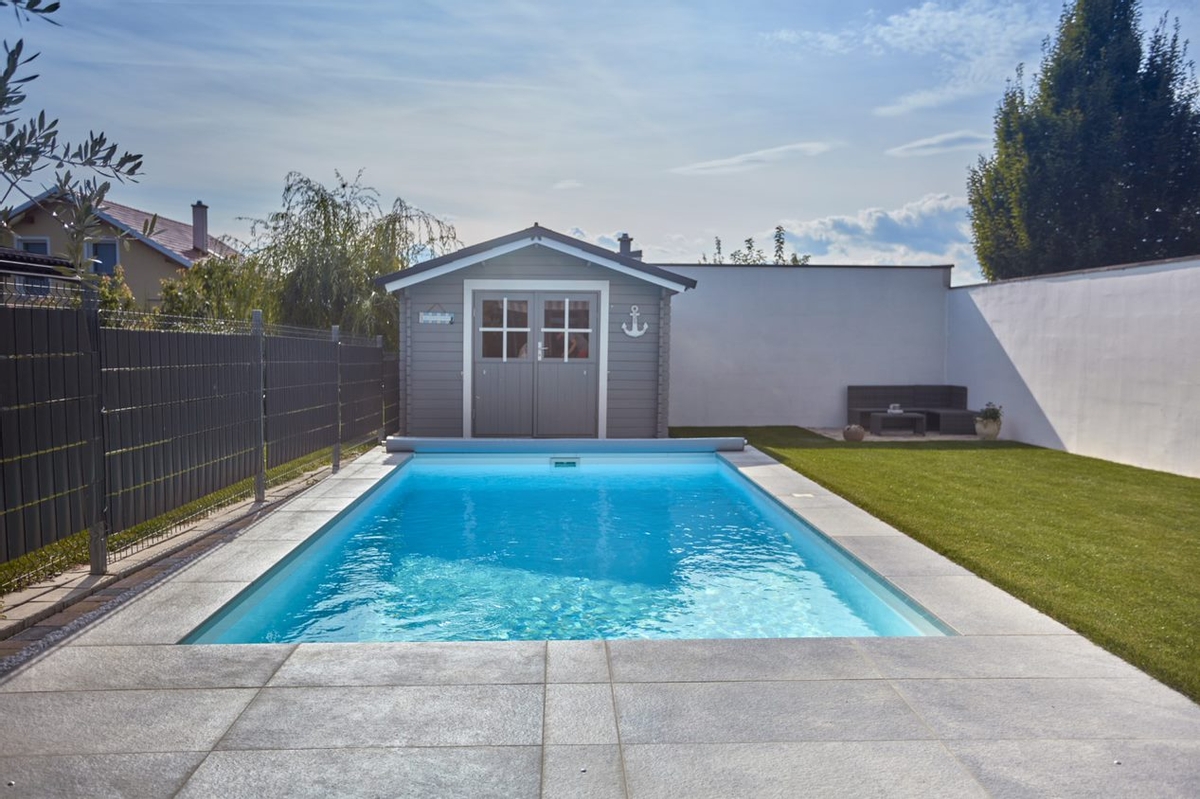 Polypropyleen zwembad met hoektrap - 7,00 x 3,50 x 1,50 m