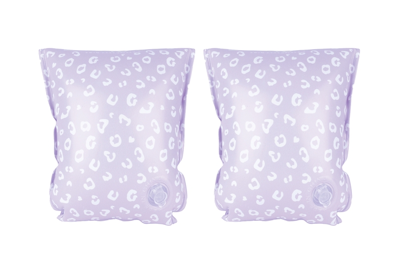Zwembandjes Lila Leopard