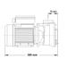 LX LP300 Spa massagepomp 3 PK - 1 speed

