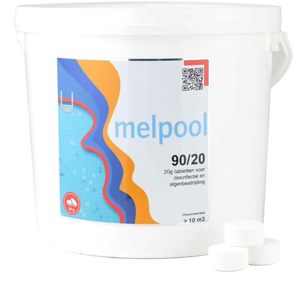 Melpool kleine chloortabletten 20 grams 5 kg
