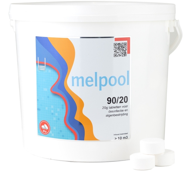 Melpool kleine chloortabletten 20 grams 5 kg
